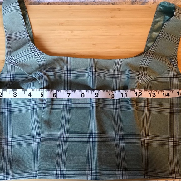 re:named Gray Crop Tank Top Sleeveless Fitted - Picture 5 of 11